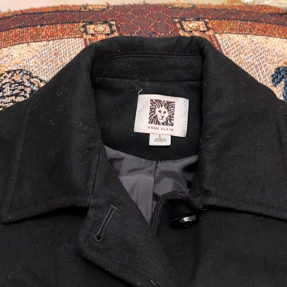 {Anne Klein} Wool Blend Winter Coat - Picture 3 of 8